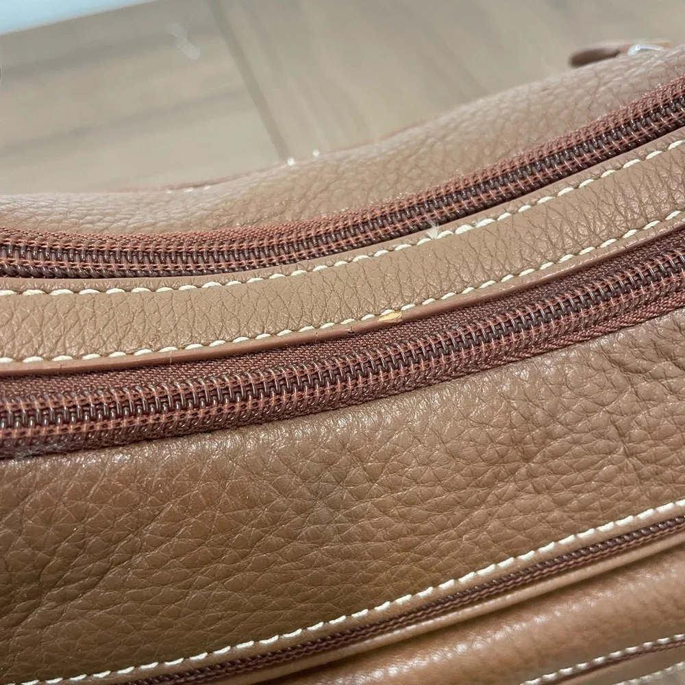 NWOT Croft & Barrow Brown Leather Shoulder Bag